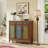 Vintage Shoe Cabinet Side Cabinet 18 Pair Shoe Storage Cabinet