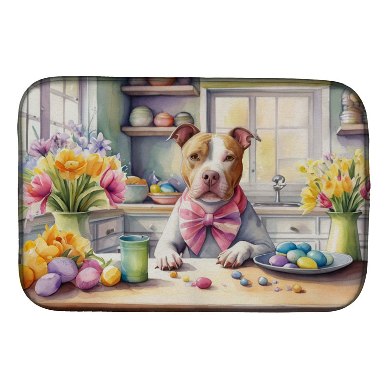 Tapis de séchage décoratif Pit Bull Terrier