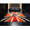 Tapis rouge moelleux moelleux et éclectique à motif de sauts de saleté Erhart