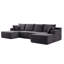 Canapé modulaire infonuagique avec deux poufs-1205854949