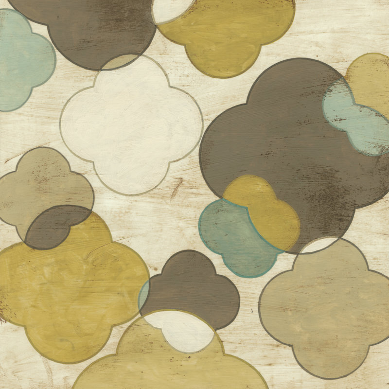 Quatrefoil Overlay III by June Erica Vess - Wrapped Canvas Painting, 30cm H x 30cm W