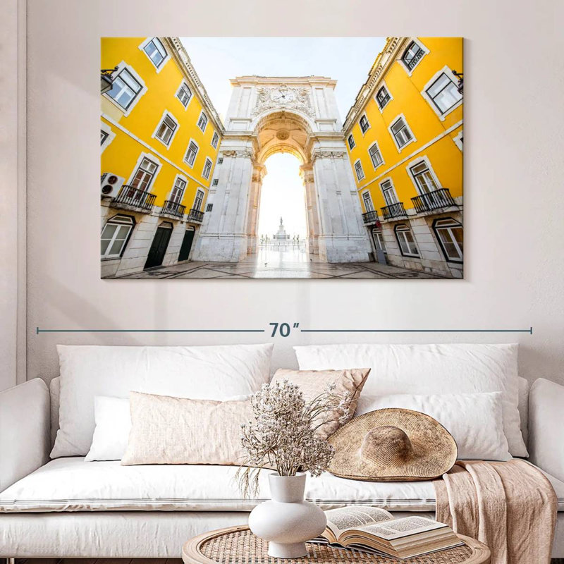 Arc de triomphe à Lisbonne, H 34 po x l 51 po