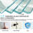 28"X 72" Pivot Shower Door | Matte Black Aluminum Frame | Half Frame | 1/4 Inch Tempered Glass With Explosion-Proof Film | Stainless Steel Handle