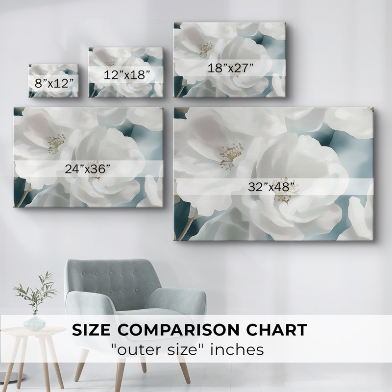 Série florale -X16 - Cavas enveloppés de galerie, 40 x 60