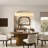 40" 12-light Dimmable Alabaster Rectangular Chandelier Marble Kitchen Island Lights