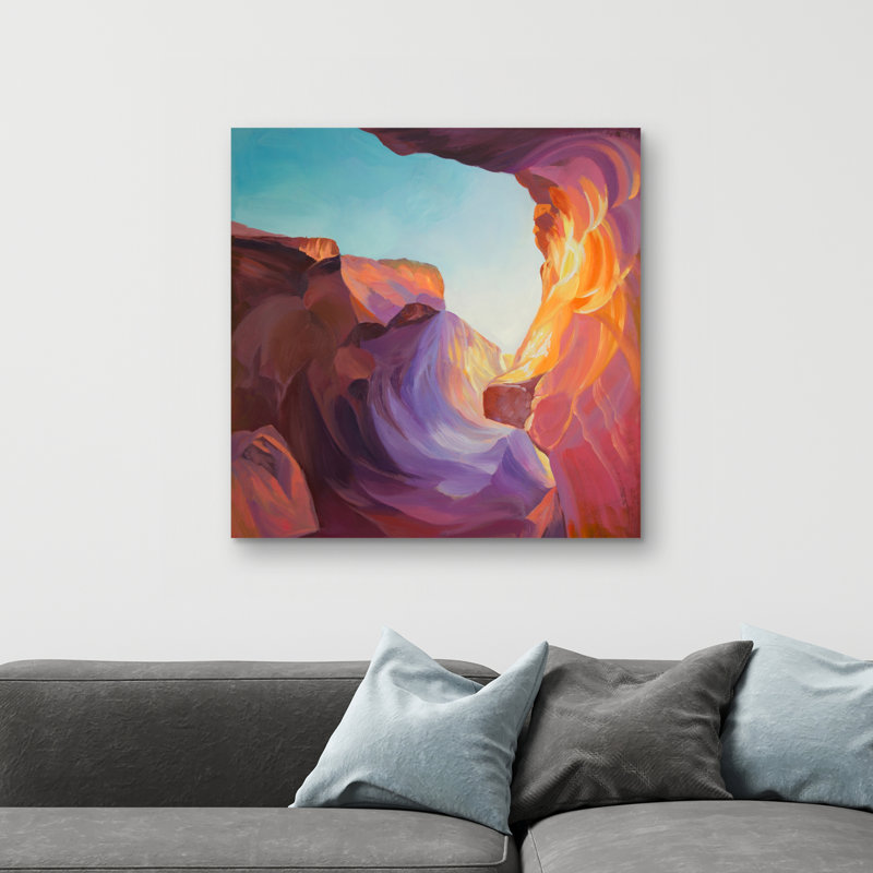 Antelope canyon - 32"x32" art on canvas