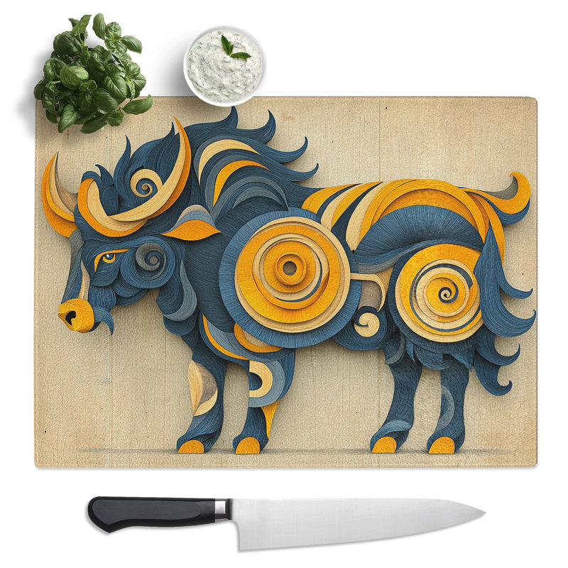 Bison Vol.2  Glass Chopping Board