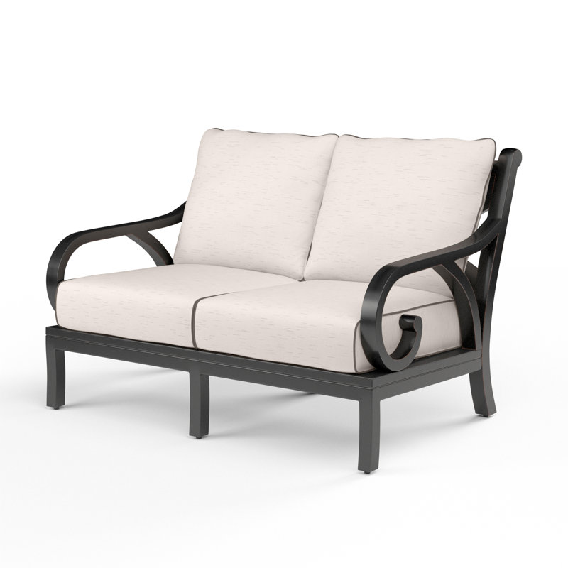 Monterey Outdoor 2 - Seat Loveseat, Canvas Natural Sunbrella® Canvas