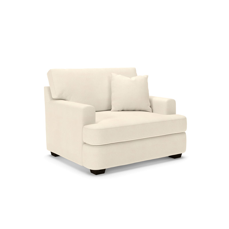 Emilio Upholstered Armchair, Bayou Natural Canvas