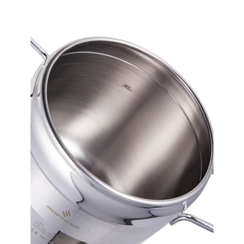 Stainless Steel Pressure Cooker  (6 L), 6.3 Qt.