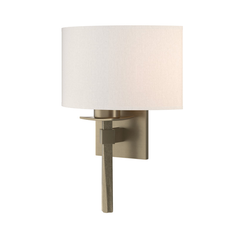 Beacon Hall Half Drum Shade Sconce, Flax, Black