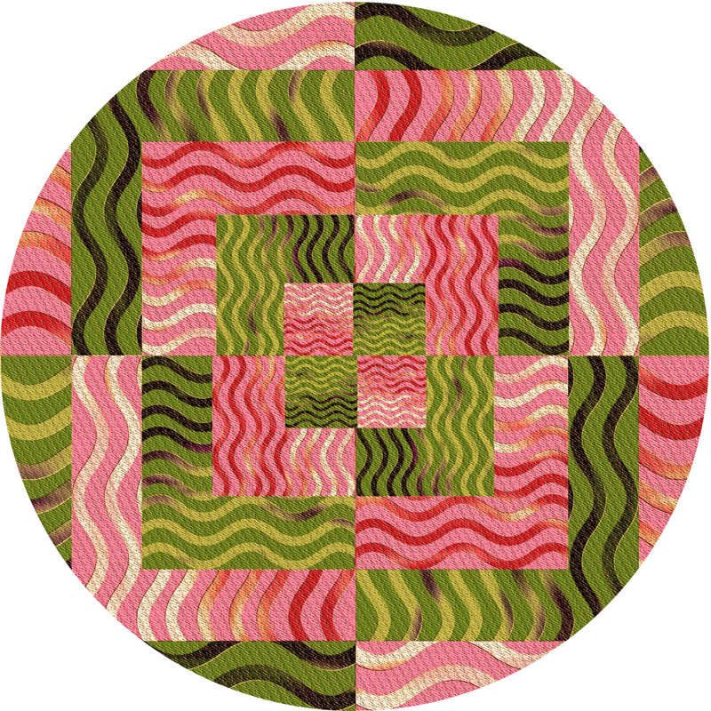 Oriental Indoor Rug, Round 7'