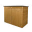 6 ft. W x 3 ft. D Solid Wood Horizontal Bike Shed-25698826