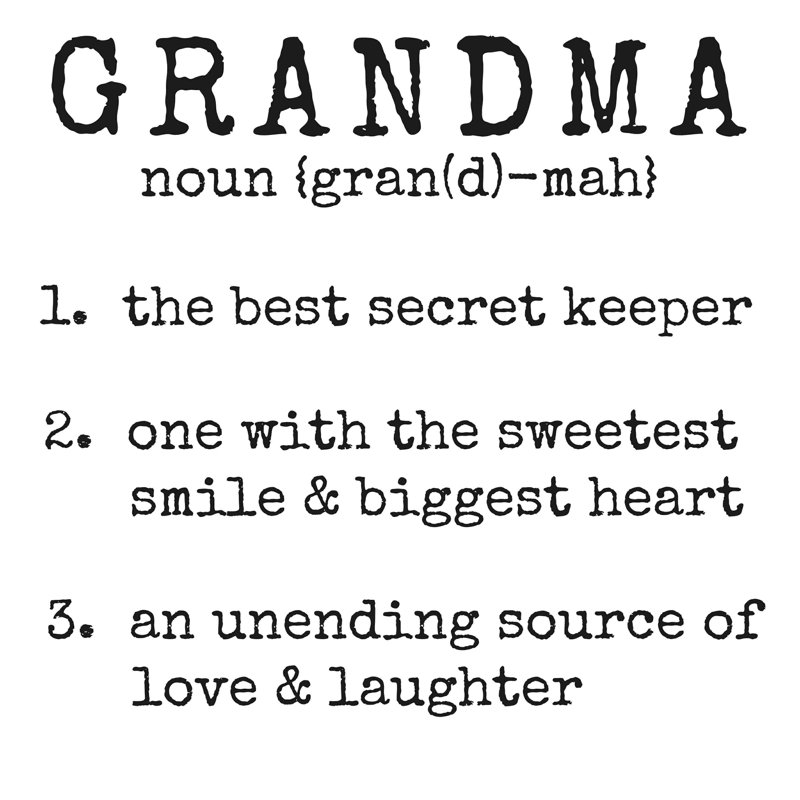 Grandma Definition - Wrapped Canvas Textual Art, 36" H x 36" W  