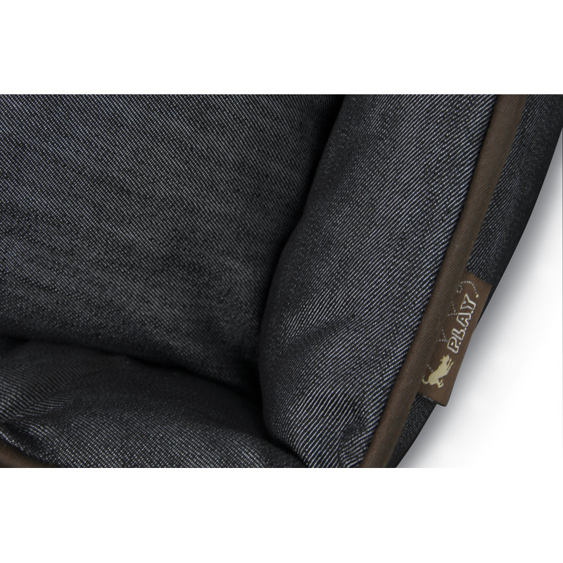 Lit pour chien Urban Denim , Grand (H 9 po x l 38 po x P 30 po), Denim - brun