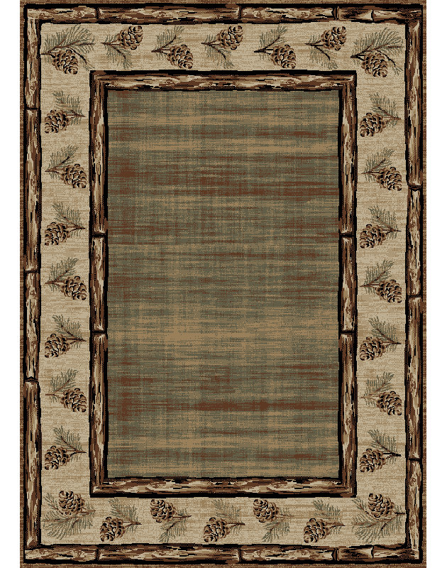 Bûche creuse brune, Rectangle 7 pi 10 po x 9 pi 10 po