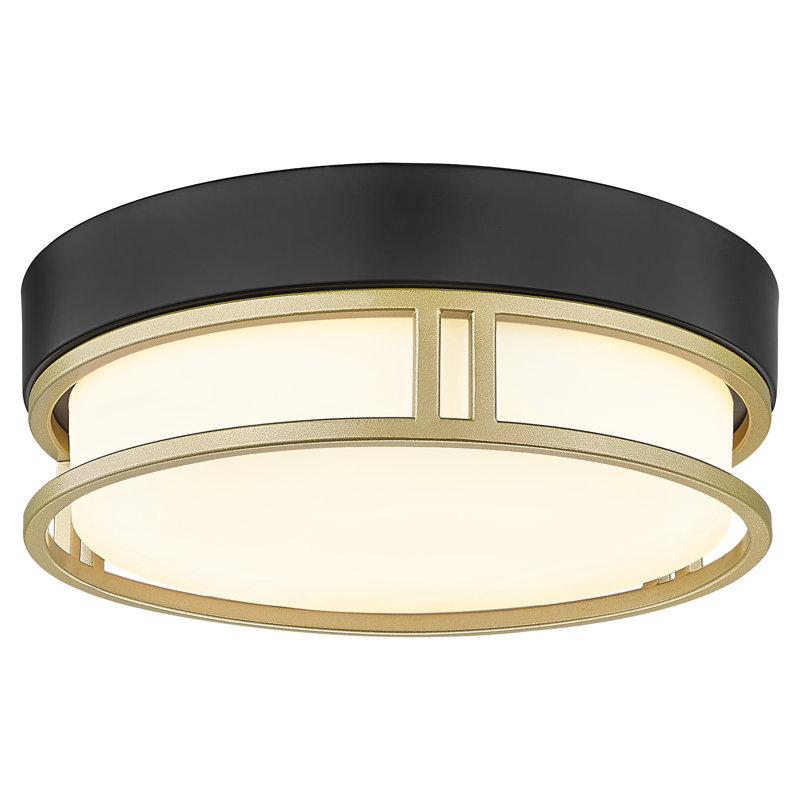 Moderne 10 pouces plafonnier encastré blanc verre givré
