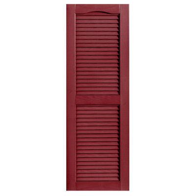 Cathedral Top Custom Open Louver Shutters Pair