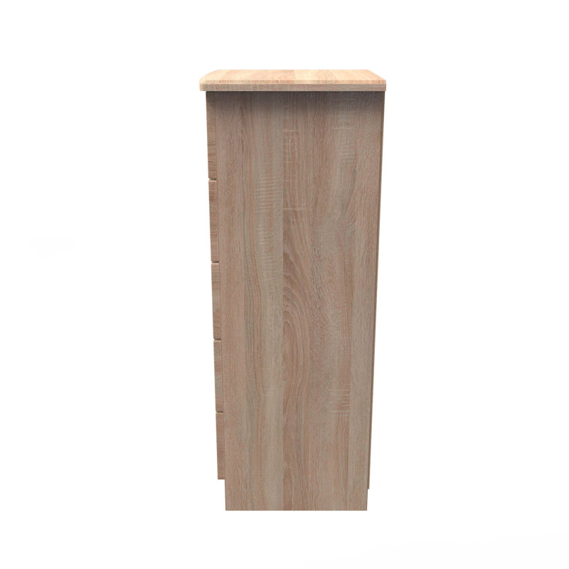 Bhodhini 40cm W Manufactured Wood Bedside Table, Bardolino Oak