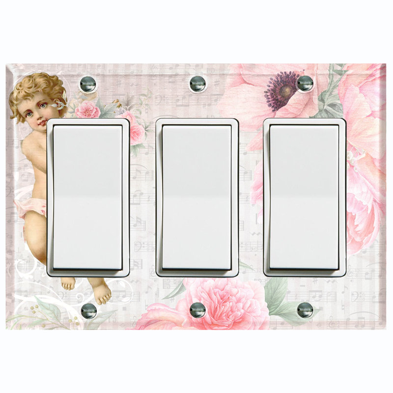 3 - Gang Toggle Light Switch Standard Wall Plate