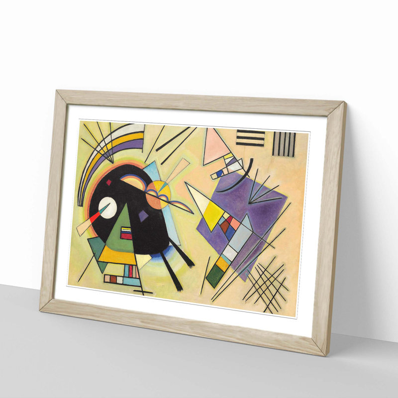 Abstract by Wassily Kandinsky - Framed Print, Oak