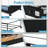Rebrilliant Square Under-Bed Storage Box with Wheels, Transparent Window,Black
