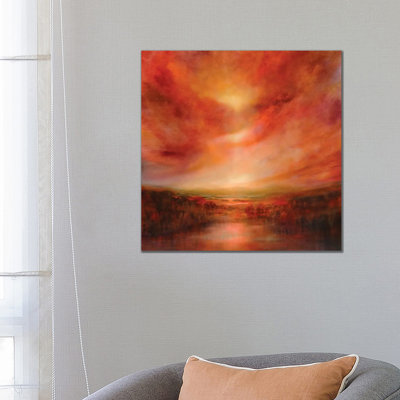 Evening Glow I 1 Piece Wrapped Canvas Painting