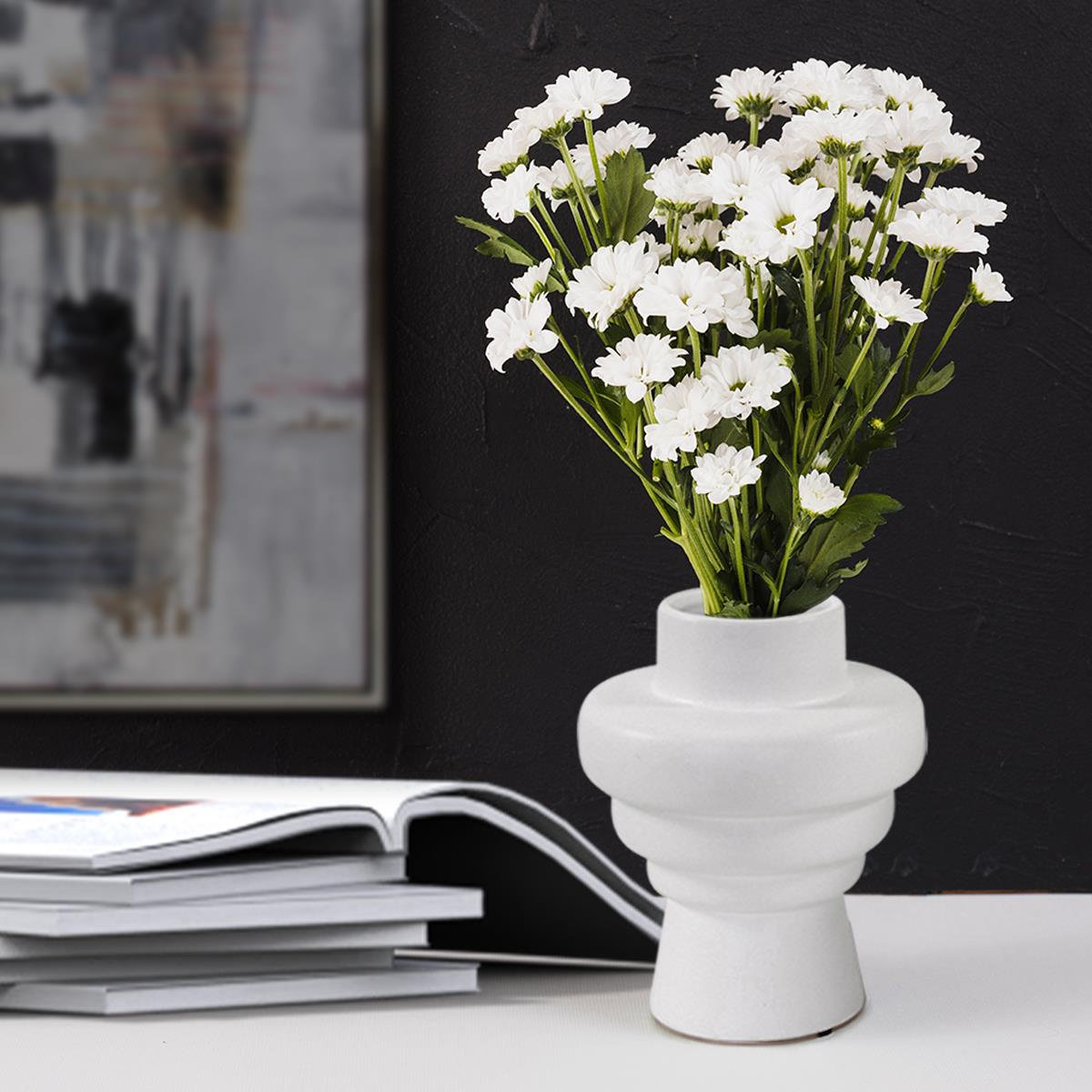 Carsten 10.5'' Handmade Ceramic / Porcelain Jar
