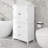Tall Bathroom Storage Cabinet, Cabinet With Two Doors And Drawers, Adjustable Shelf-1259410563