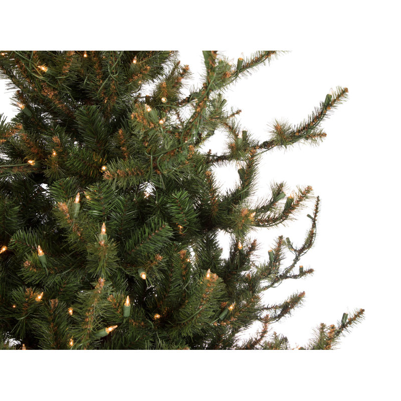 Lighted Artificial Spruce Christmas Tree, 9' H