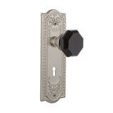 Meadows Plate with Decorative Keyhole and Waldorf Black Door Knob