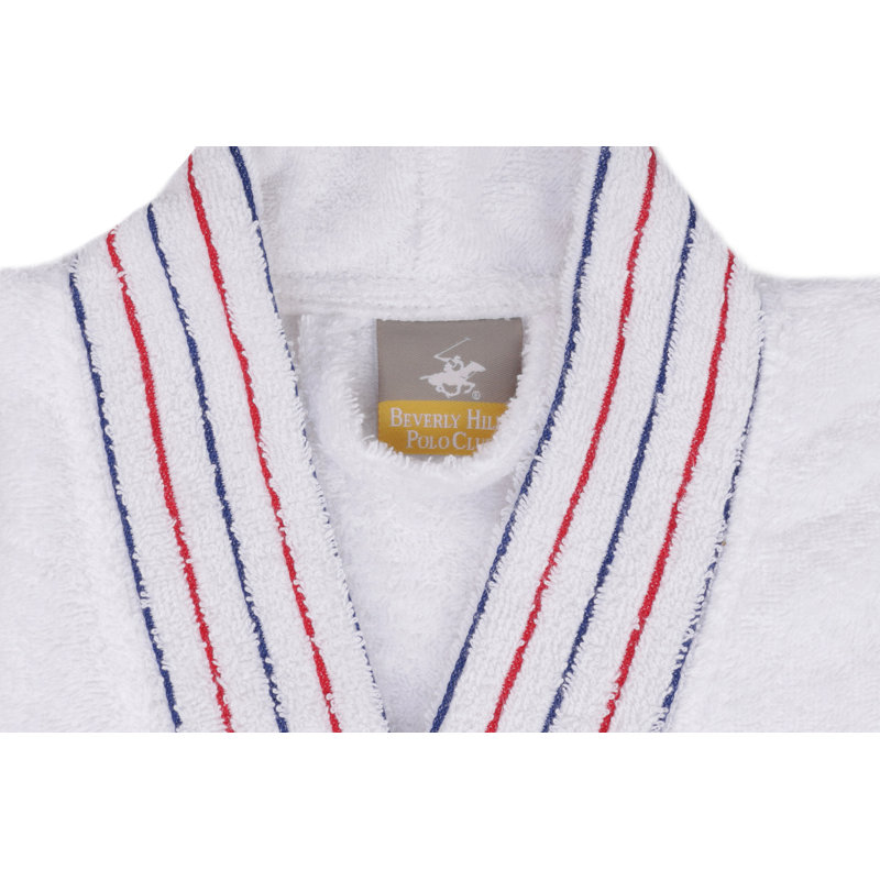 Peignoir mi-mollet en coton mélangé avec poches, P / M