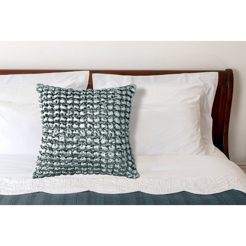 Adebola Square Pillow Cover & Insert, Gray