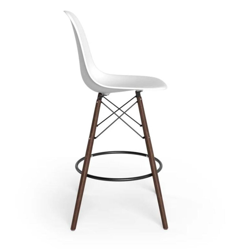Tabouret en plastique Mascerano, Blanc