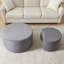 Ensemble de 2 tables basses gigognes rembourrées-978685677