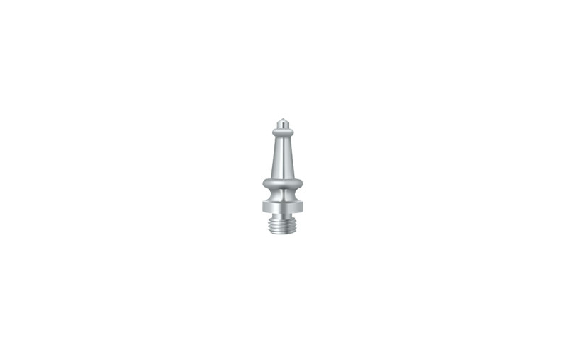 Deltana DSST19 Steeple Tip in Paint Black, Polished Chrome