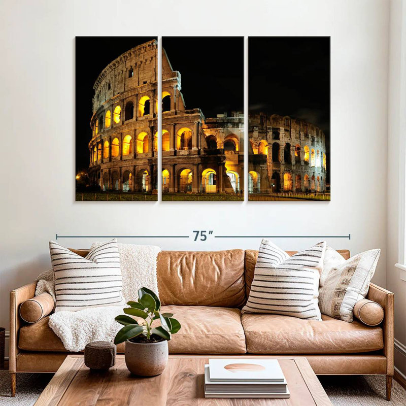 Sebbie Colosseum Landmark, 42" H x 65" W