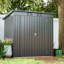 Remise pour outils tout-terrain 6 pi x 4 pi - noir, structure de rangement pour pelouse