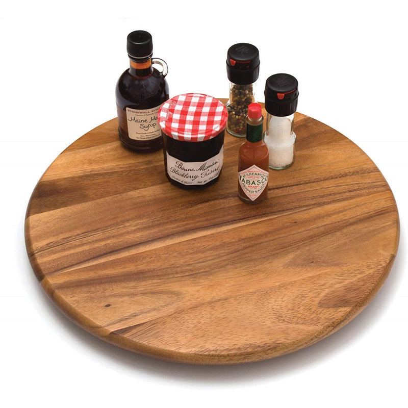 George Oliver Wood Lazy Susan, 1.25" H x 16" W x 16" D