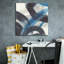 «Blue Brushy Abstract 1 C» par Danhui Nai, art mural sur toile-624890410