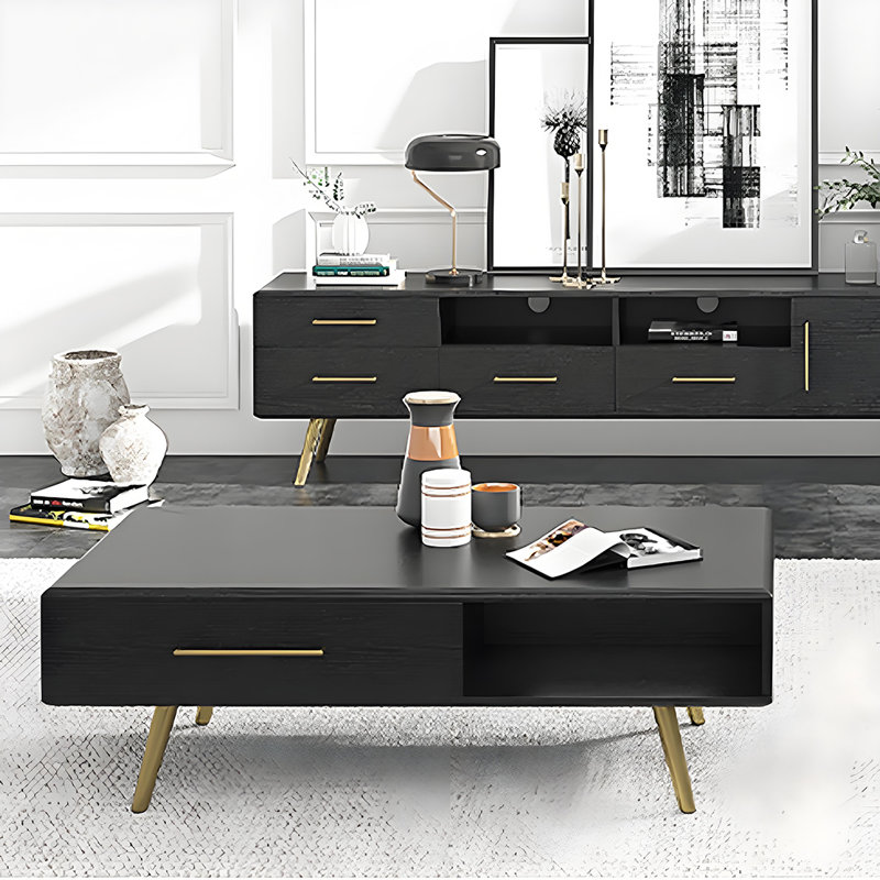 Simple modern small apartment coffee table
