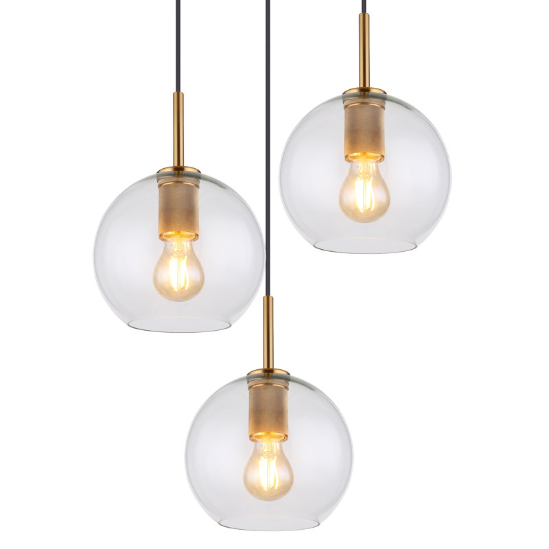 3 - Light Brass Pendant