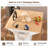 55.75"W Kitchen Island With Leaf And Locking Wheel-1486593627