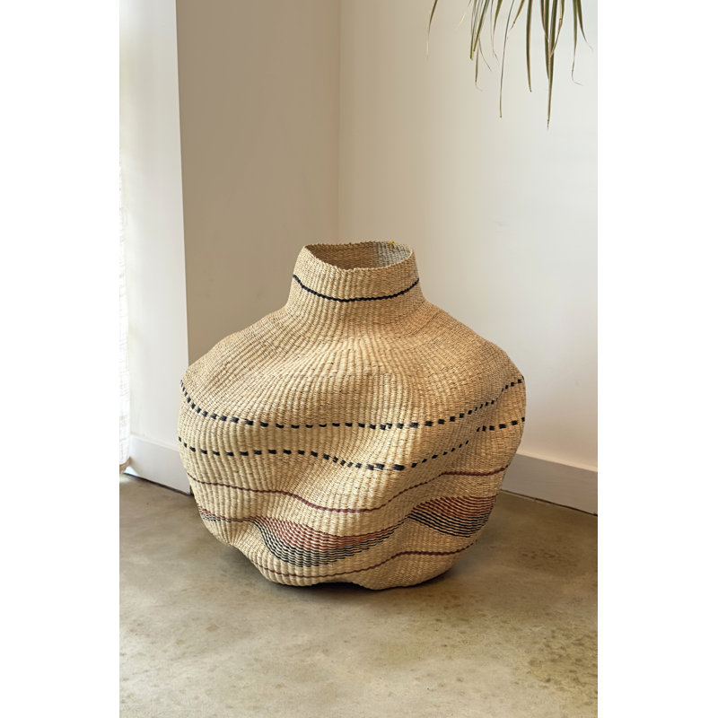 Handwoven Wave Basket w