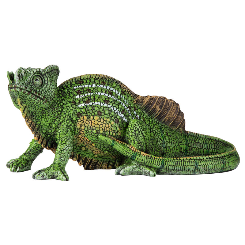 Statue de chameleon voile