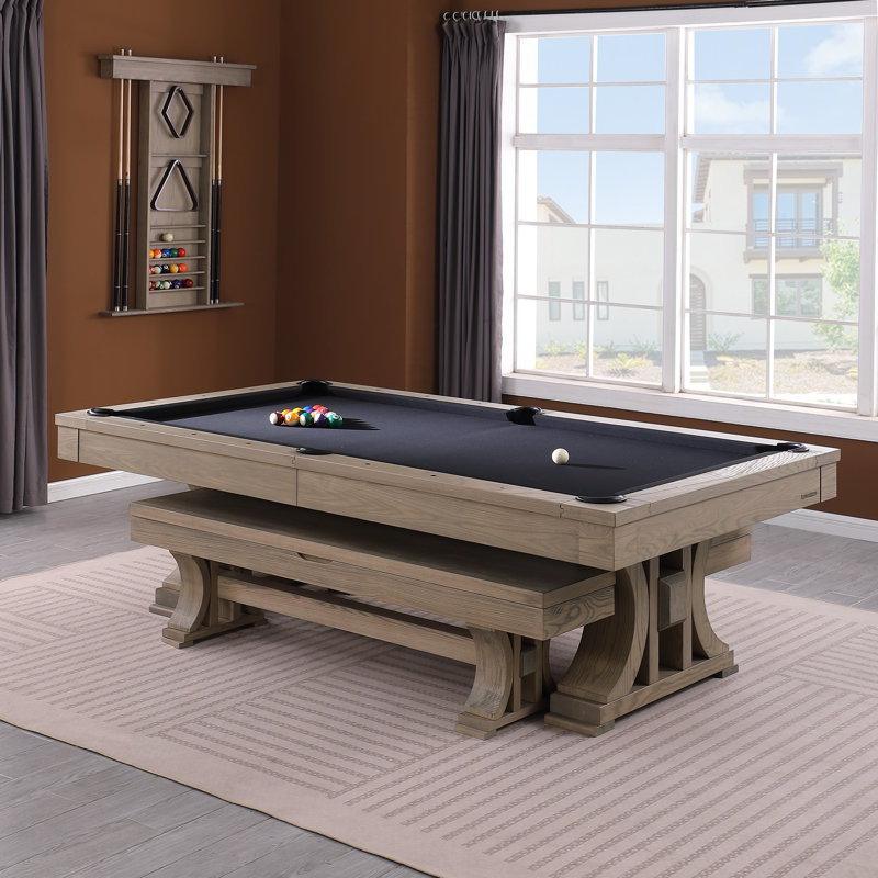 Table de billard en ardoise 8 pi Madero Madero, Noir, Oui, Gris cendré brossé