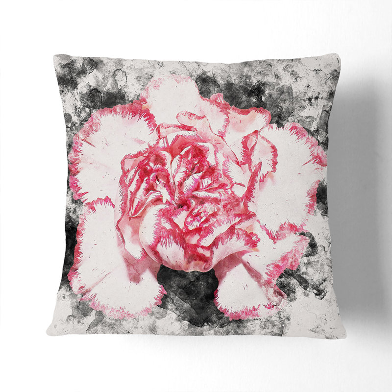 Square Throw Cushion, 55cm H x 55cm W x 20cm D, Black
