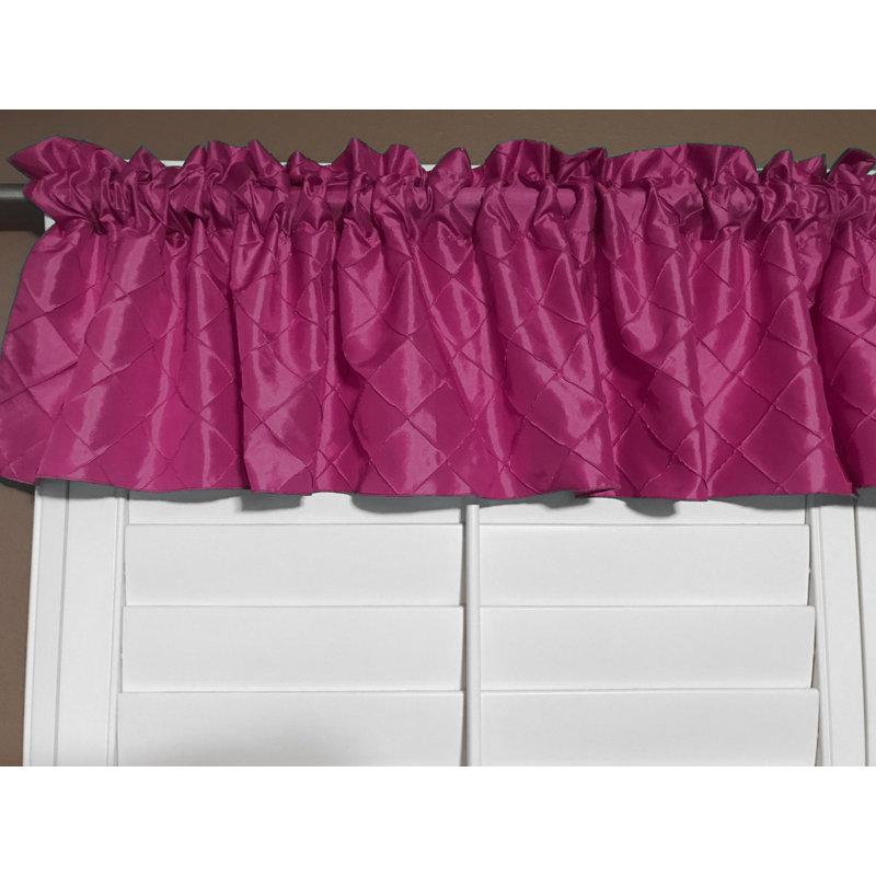 Cantonnière sur mesure l 52 po, Fuchsia, L 52 po x L 32 po