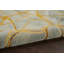 Tapis abstrait gris / jaune touffeté à la main Lavonne-775499697