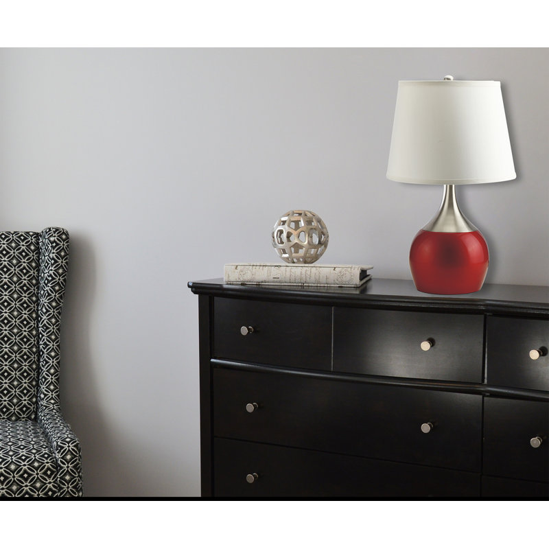 Ellijay Metal Table Lamp, Red